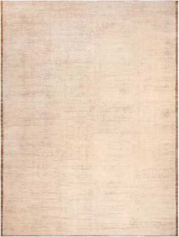 Large Calming Tones Ivory Cream Modern Chic Decorative Area Rug 11837 by Nazmiyal Antique Rugs
