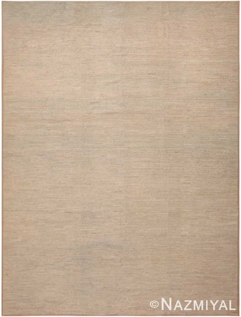 Classy Decorative Neutral Color Contemporary Area Rug 11647 by Nazmiyal Antique Rugs