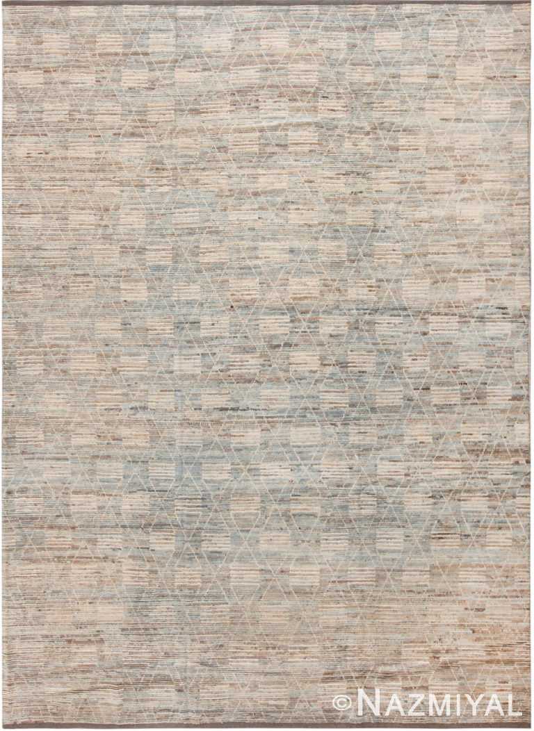 Geometric Primitive Allover Design Modern Area Rug 11641 by Nazmiyal Antique Rugs