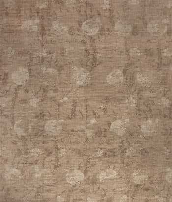 Handmade Modern Neutral Brown Pomegranate Design Wool Area Rug 11730 by Nazmiyal Antique Rugs