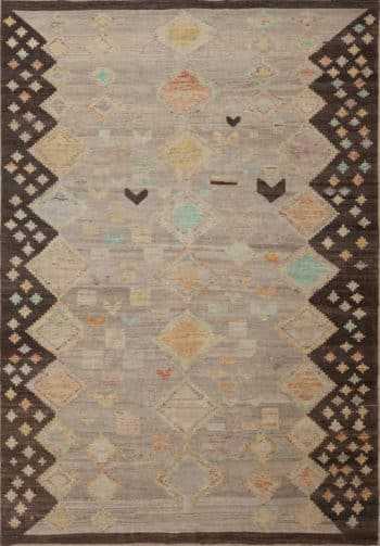 Handmade Modern Tribal Primitive Contemporary Nomadic Area Rug 11332 by Nazmiyal Antique Rugs