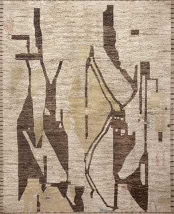 Large Artistic Abstract Contemporary Earthy Tribal Modern Area Rug 11790 by Nazmiyal Antique Rugs