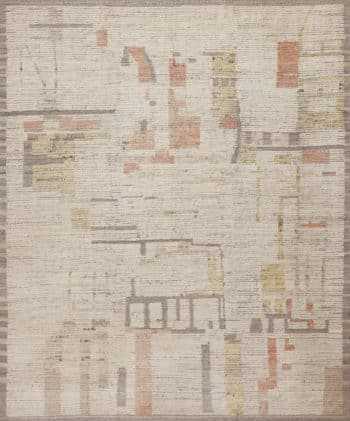 Modern Abstract Contemporary Minimalist Geometric Design Area Rug 11471 by Nazmiyal Antique Rugs