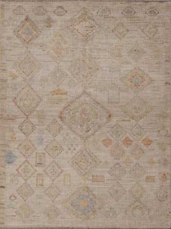 Modern Tribal Geometric Design Rustic Contemporary Area Rug 11220 by Nazmiyal Antique Rugs
