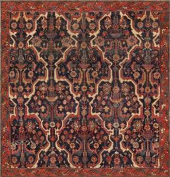 Small Square Shape Antique Tribal Northwest Persian Area Rug 72563 by Nazmiyal Antique Rugs