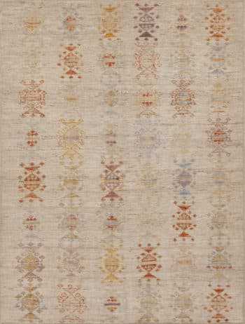 Small Tribal Modern Contemporary Rustic Area Rug 11069 by Nazmiyal Antique Rugs