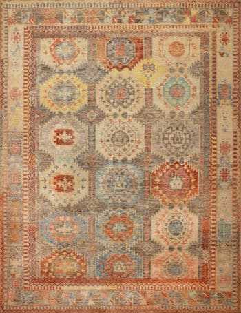 Vibrant Bold Rustic Geometric Modern Tribal Contemporary Area Rug 11793 by Nazmiyal Antique Rugs