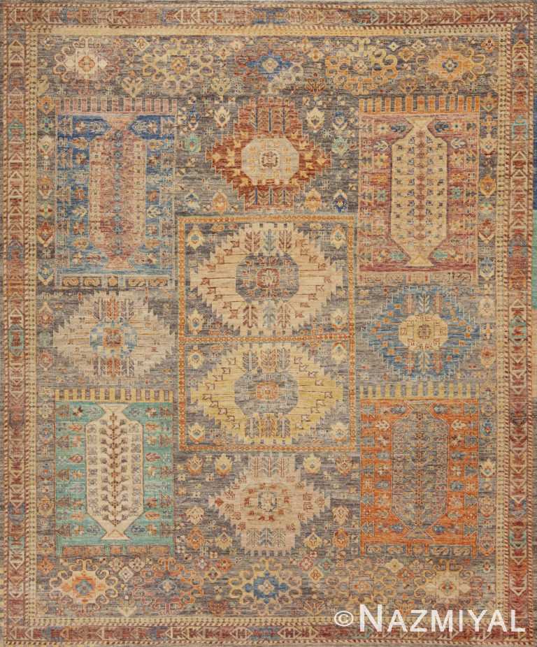 Contemporary Rustic Tribal Allover Geometric Design Modern Area Rug 11367 by Nazmiyal Antique Rugs