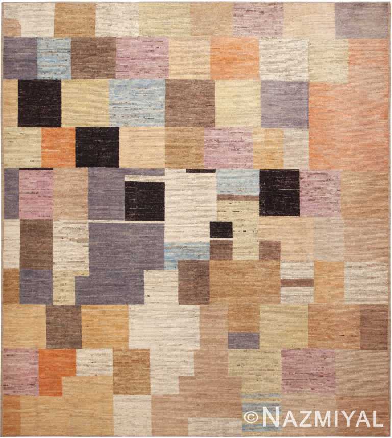 Eclectic Colorful Artistic Geometric Modern Area Rug 11739 by Nazmiyal Antique Rugs