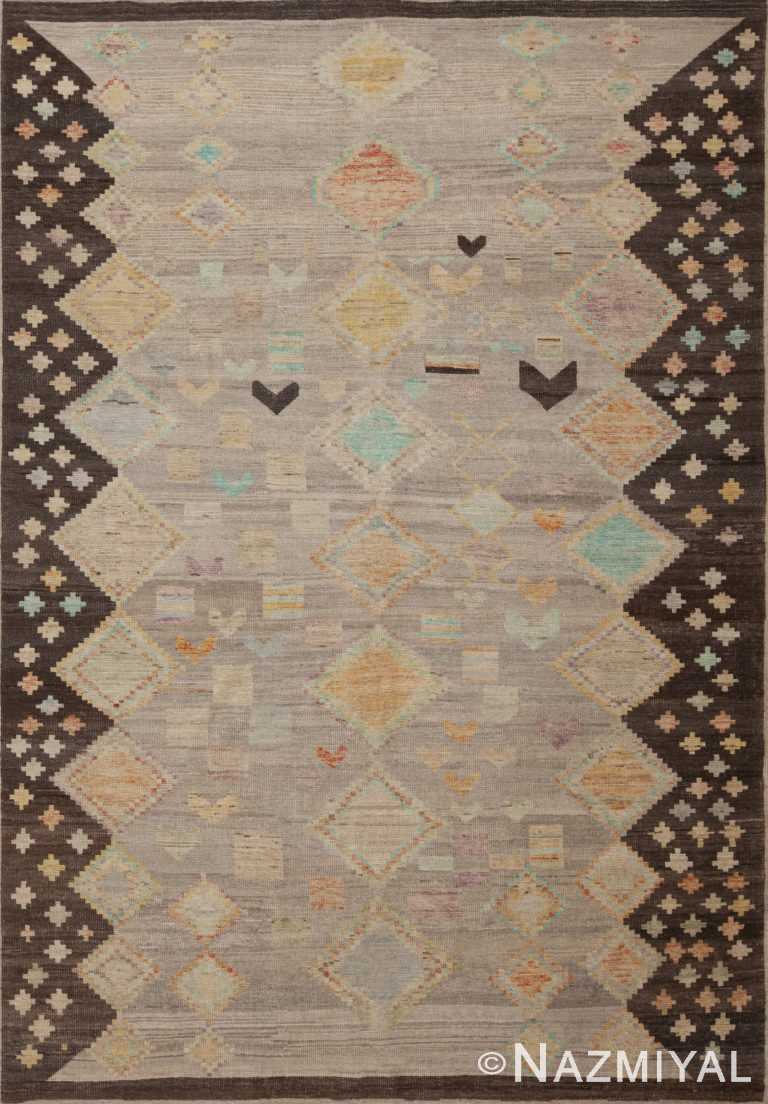 Handmade Modern Tribal Primitive Contemporary Nomadic Area Rug 11332 by Nazmiyal Antique Rugs