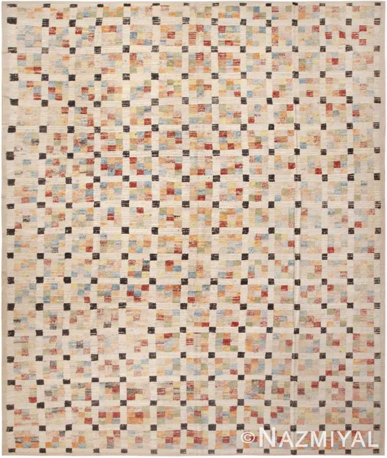 Large Colorful Geometric Tile Design Modern Area Rug 11728 by Nazmiyal Antique Rugs