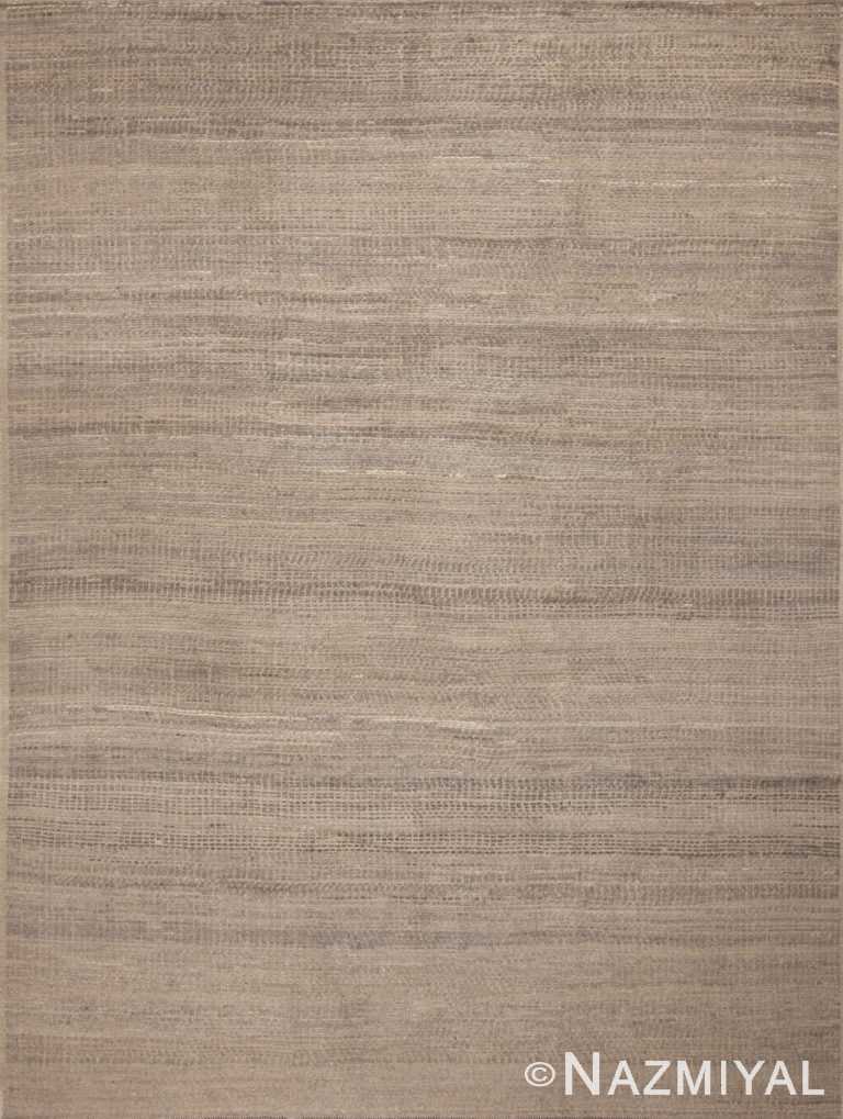 Modern Neutral Grey Abstract Contemporary Handmade Wool Area Rug 11551 by Nazmiyal Antique Rugs