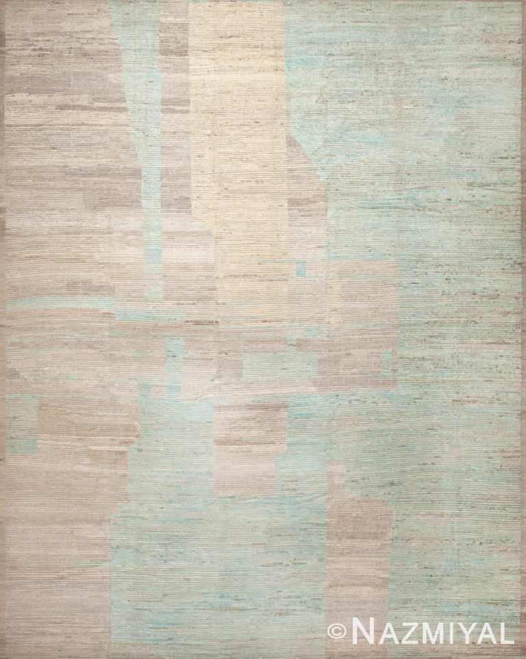 Soft Color Large Contemporary Abstract Geometric Modern Area Rug 11831 by Nazmiyal Antique Rugs