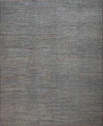 Blue Grey Allover Brown Checkerboard Design Modern Handmade Wool Pile Area Rug 11481 by Nazmiyal Antique Rugs