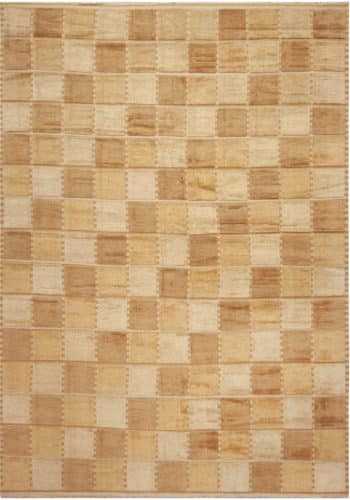 Modern High And Low Pile Contemporary Swedish Design Warm Tones Rug 72665 by Nazmiyal Antique Rugs