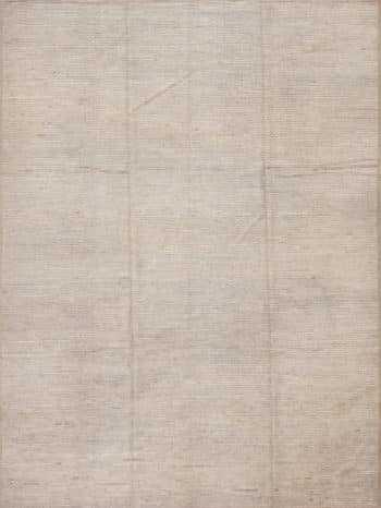 Solid Abstract Light Cream Color Modern Contemporary Area Rug 11441 by Nazmiyal Antique Rugs