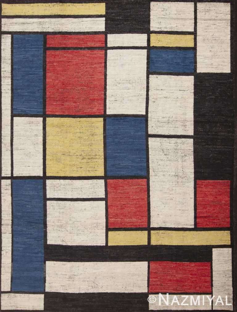 Artistic Modern Contemporary Piet Mondrian Design Room Size Area Rug #11457 by Nazmiyal Antique Rugs