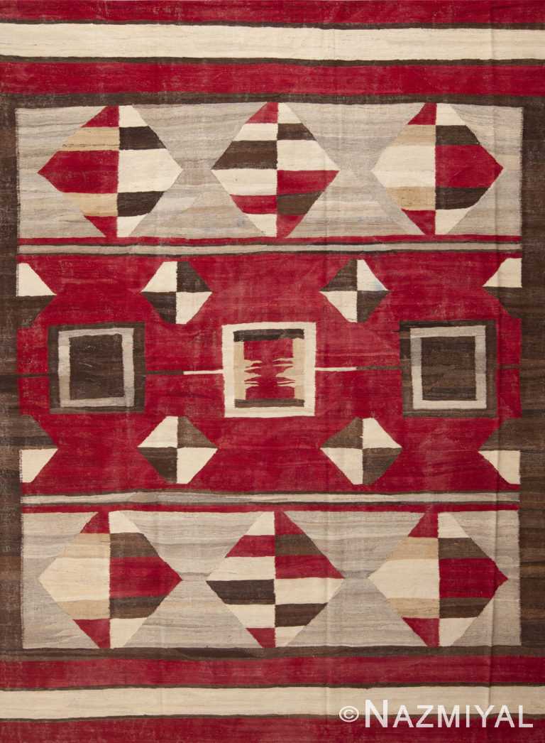 Beautifully Casual Modern Tribal Geometric Southwestern Design Flatweave Kilim Rug 11430 by Nazmiyal Antique Rugs