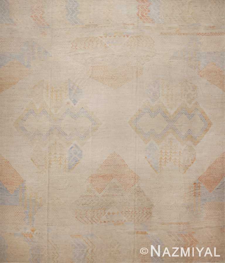 Rustic Warm Tone Tribal Geometric Design Modern Contemporary Area Rug 11874 by Nazmiyal Antique Rugs