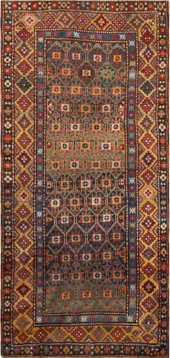 Antique Caucasian Kazak Rug 72642 by Nazmiyal Antique Rugs