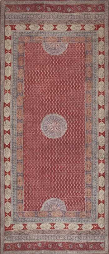 Antique Persian Khorassan Paisley Design Kalamkari / Qalamkari Textile 72641 by Nazmiyal Antique Rugs