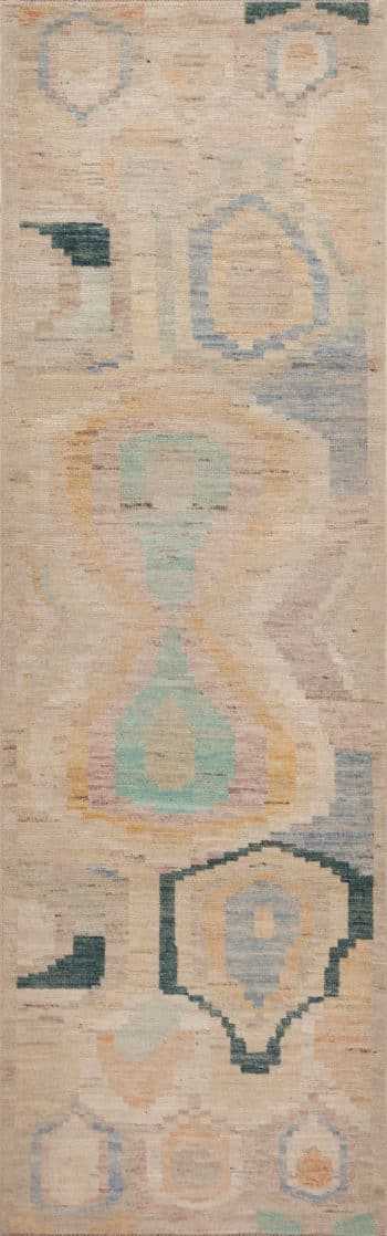 A Facinating and Beautifully Decorative Artistic Abstract Design Modern Hallway Runner Rug 11032 by Nazmiyal Antique Rugs
