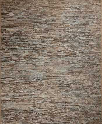 Beautifully Artistic Earthy Brown and Blue Color Abstract Contemporary Design Large Modern Room Size Area Rug 11699 by Nazmiyal Antique Rugs