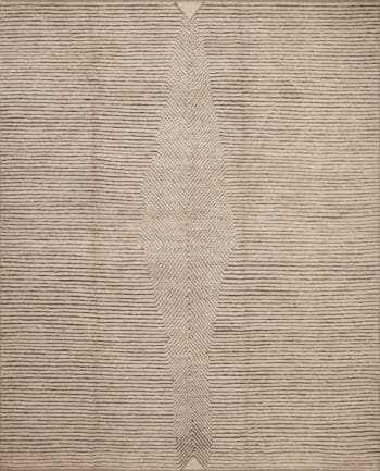 A Modern Decorative Cream Color Artistic Room Size Contemporary Area Rug 11348 by Nazmiyal Antique Rugs