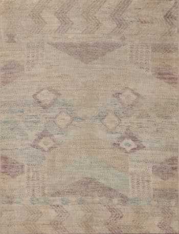 Soft Color Nomadic Design Modern Contemporary Wool Area Rug 11237 by Nazmiyal Antique Rugs