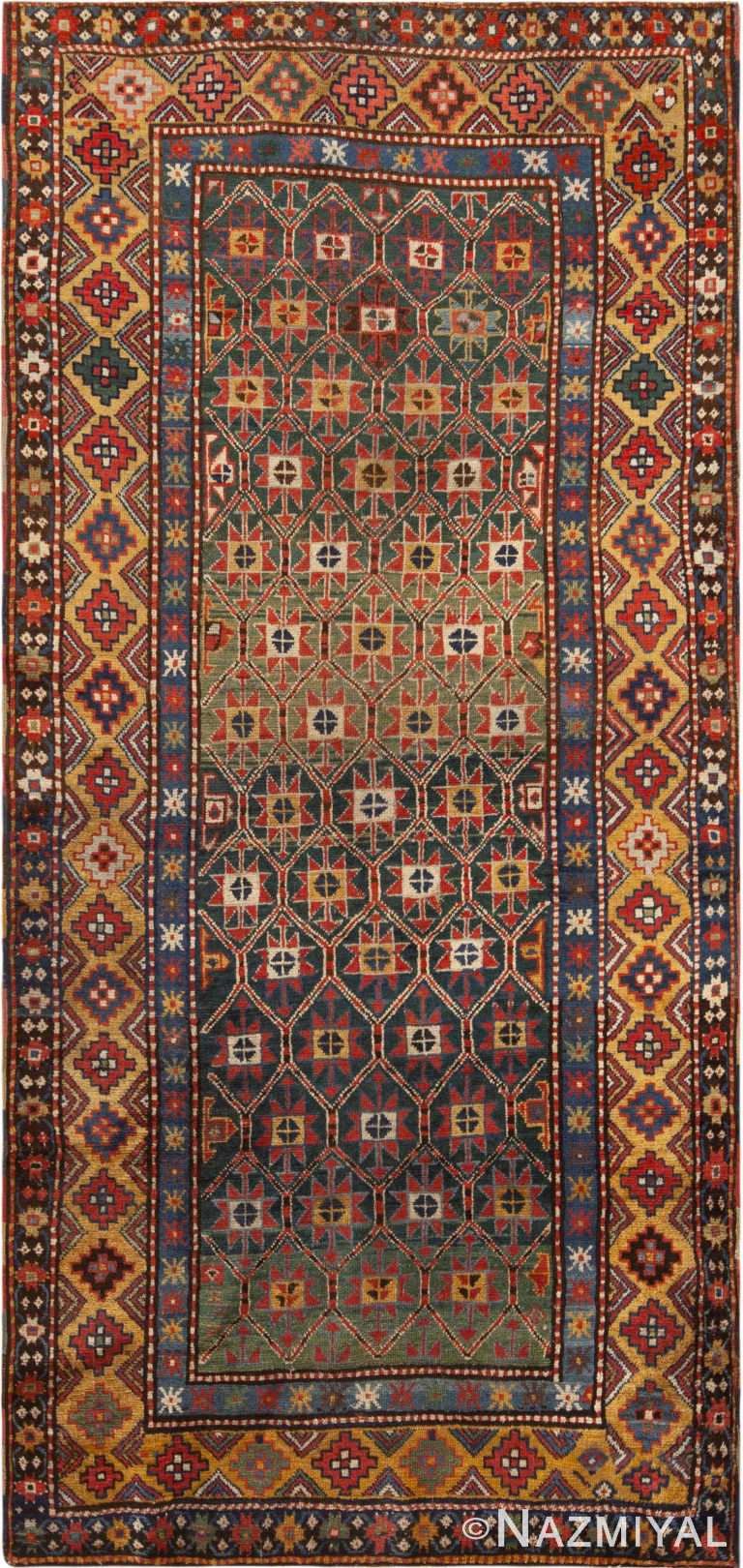 Antique Caucasian Kazak Rug 72642 by Nazmiyal Antique Rugs