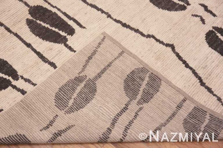 Amazing Modern Artistic Coffee Bean Design Rug 11455 Nazmiyal