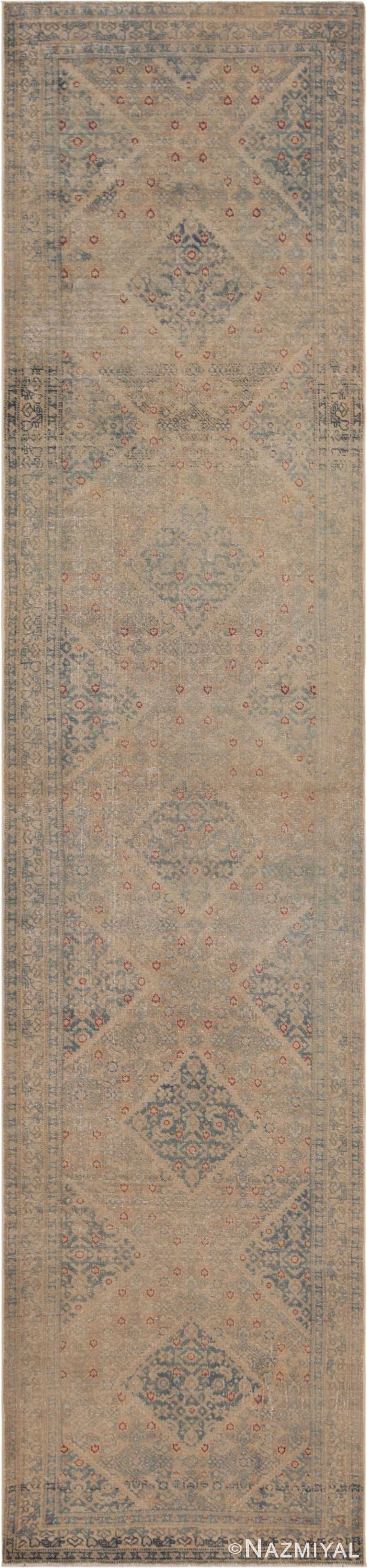 Geometric Antique Persian Tabriz Runner Rug 72818 by Nazmiyal Antique Rugs