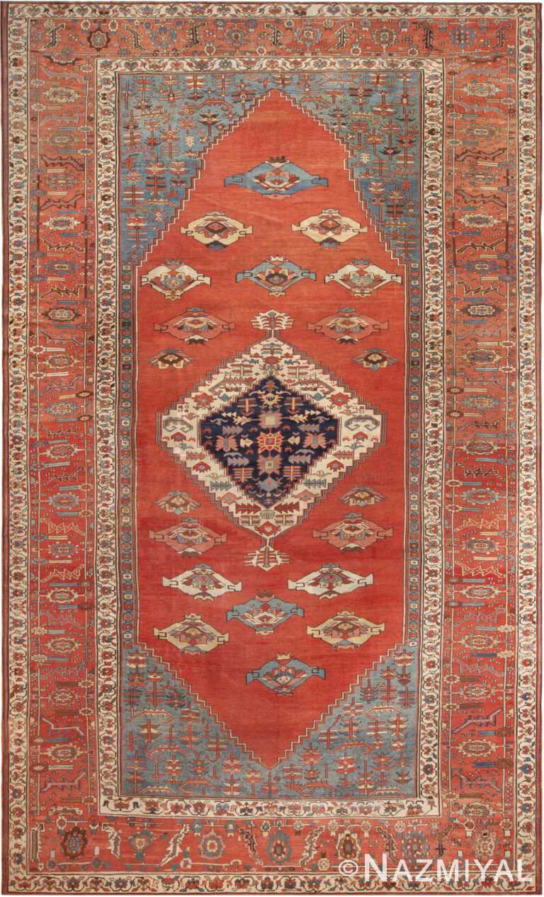 Large Antique Persian Serapi Rug 72870 by Nazmiyal Antique Rugs