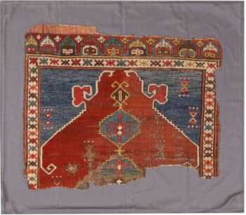 Antique Central Anatolian Karapinar Rug Fragment 72606 by Nazmiyal Antique Rugs