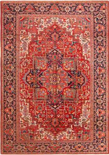 Antique Rustic Persian Heriz 72873 by Nazmiyal Antique Rugs