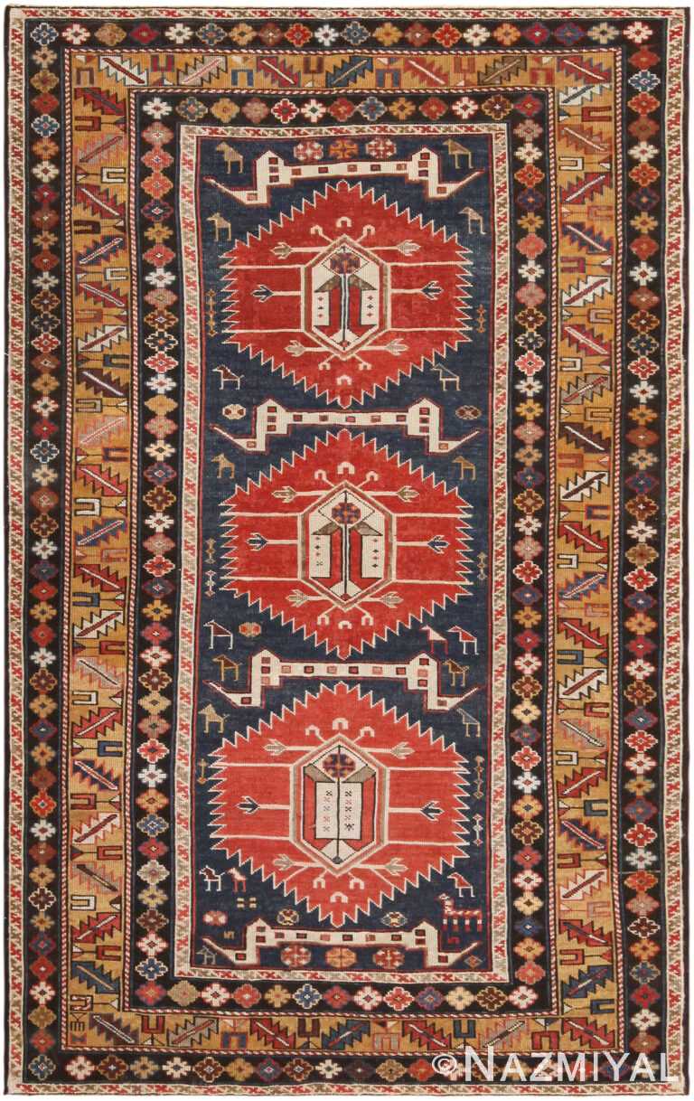 Antique Caucasian Shirvan Rug 72029 by Nazmiyal Antique Rugs