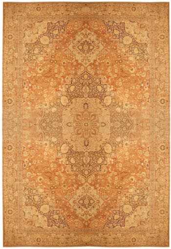 Oversized Antique Persian Tabriz Haji Jalili Carpet 41353 by Nazmiyal Antique Rugs