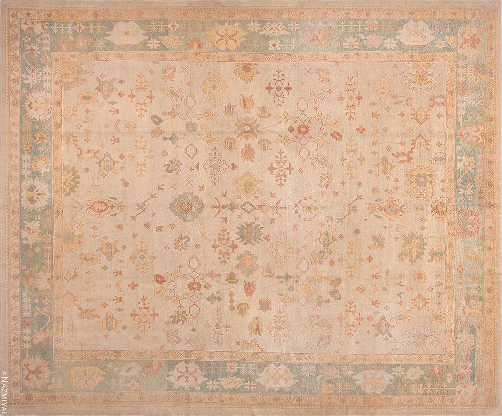 Large Size Modern Turkish Oushak Rug 72159 by Nazmiyal Rugs